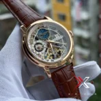 Patek Inspired Skeleton High End Watch – Premium Design | Automatic Brown Gold - Image 5