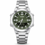 Casio-Style Hybrid Sport Digital Watch – Green