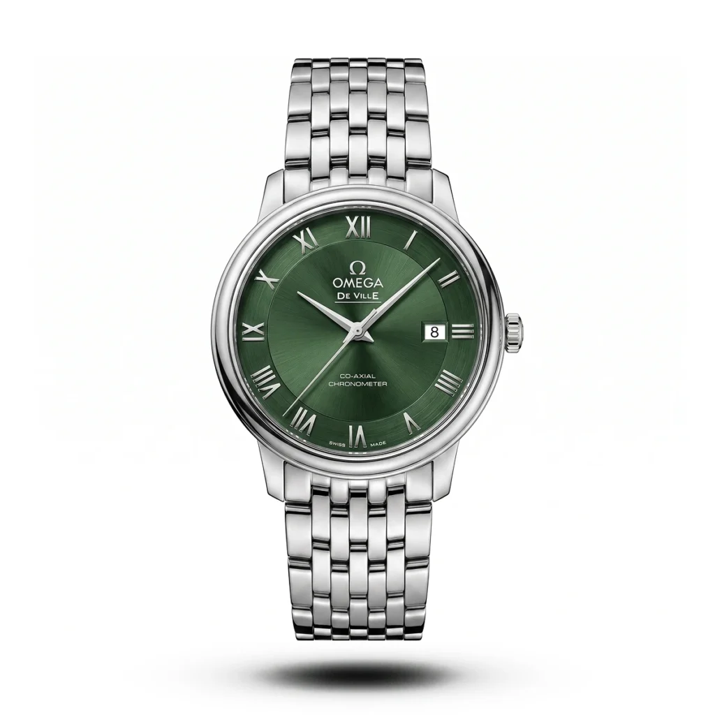 Omega De Ville Prestige Roman green dial Watch | AA Grade Inspired
