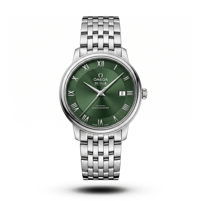 Omega De Ville Prestige Roman green dial Watch | AA Grade Inspired