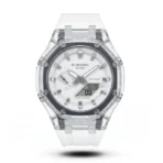 G-Shock GA-2100 Transparent Case white Strap white dial Watch | AA Grade Inspired