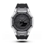 G-Shock GA-2100 Transparent Case black dial black strap Watch | AA Grade Inspired