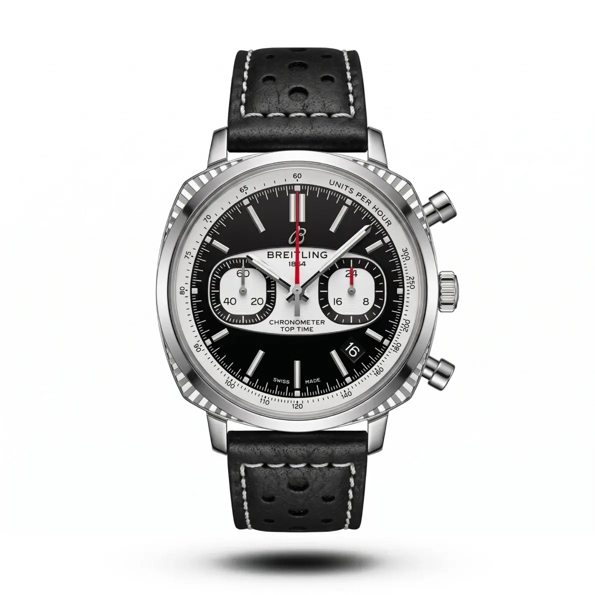 product-103af049-46ff-47af-8cc8-3b7781ccd0f8 Breitling Top Time Zorro Perforated black Strap black dial Watch - Image 1