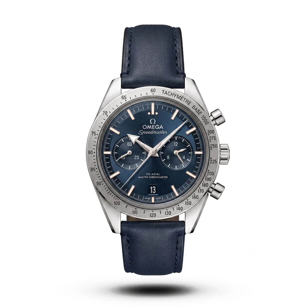 Omega Speedmaster '57 blue Leather Strap Men's Watch | AA Grade Inspired