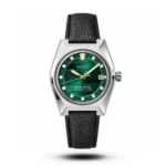 King Seiko Automatic green dial black Leather Men's Watch | AA Grade Inspired