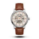 Patek Philippe Skeleton Roman brown Leather silver tone Watch | AA Grade Inspired