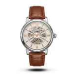 Patek Philippe Skeleton Roman brown Leather silver tone Watch | AA Grade Inspired