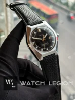 King Seiko Automatic balck dial black Leather Men's Watch | AA Grade Inspired