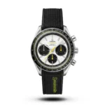 Omega Speedmaster Racing Panda Dial Yellow Accent Rubber Watch | AA Grade Inspired