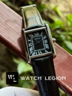 Cartier Tank Must Black Strap Black dial Men's Watch | AA Grade Inspired