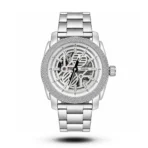 Fossil Machine Skeleton Dial full silver Watch | AA Grade Inspired