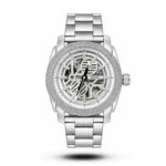 Fossil Machine Skeleton Dial full silver Watch | AA Grade Inspired