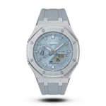 G-Shock GA-2100 Metal Bezel grey Silicone Strap Watch | Semi AAA Grade Inspired