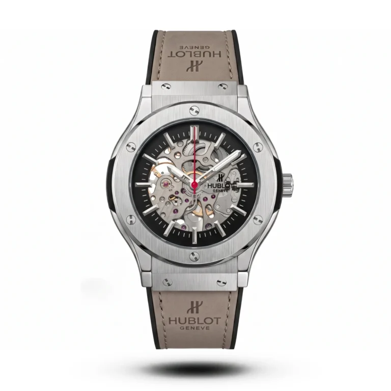 Hublot Classic Fusion mustard trap Strap silver case sikver bezel Watch | AA Grade Inspired