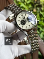 TAG Heuer Carrera Chronograph Bi-Compax silver dial black sub Watch | AA Grade Inspired