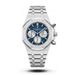 AP Royal Oak Chrono silver tone blue dial Watch | AA Grade Inspired