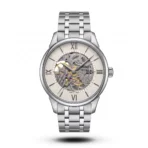 Tissot Chemin des Tourelles Skeleton Steel white dial Watch