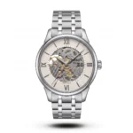 Tissot Chemin des Tourelles Skeleton Steel white dial Watch