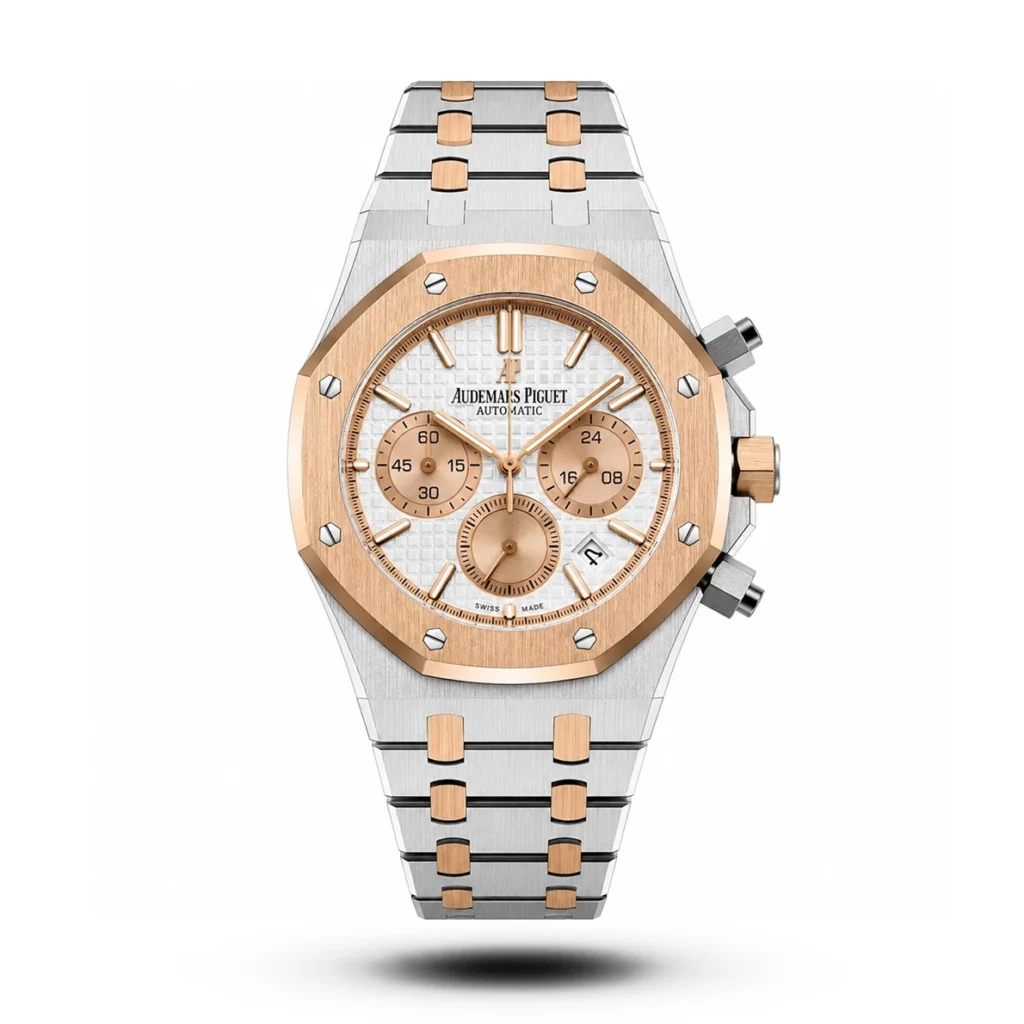 AP Royal Oak Offshore Chronograph two tone white dial watch | AA Grade Inspired