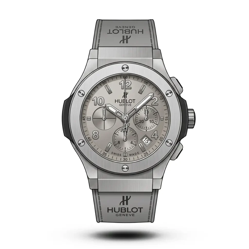 Hublot Big Bang Chronograph grey strap Watch | AA Grade Inspired