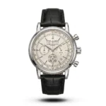 Patek Philippe Arabic Day-Date Chronograph black Strap white dial Watch | AA Grade Inspired