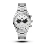 TAG Heuer Carrera Chronograph Bi-Compax silver dial black sub Watch | AA Grade Inspired