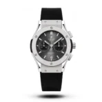 Hublot Classic Fusion silicon strap black silver
