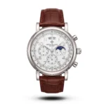 Patek Philippe Moon Phase Chrono brown Leather Watch | AA Grade Inspired