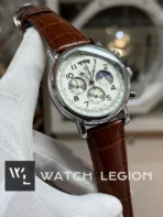 Patek Philippe Moon Phase Chrono brown Leather Watch | AA Grade Inspired