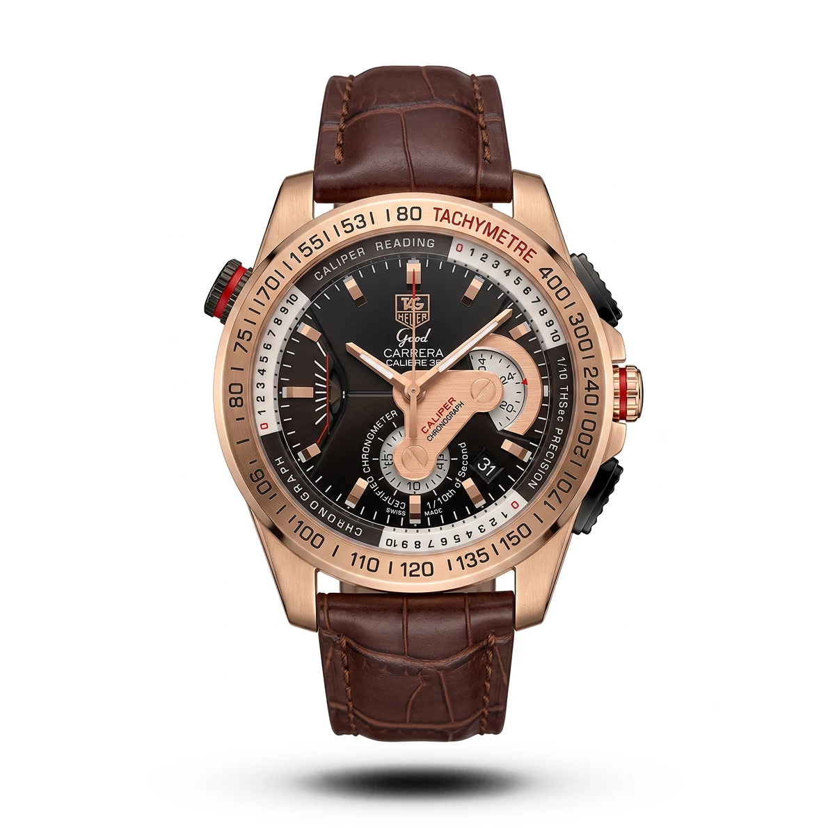 product-a30b23ed-6a1a-4937-8feb-a2c612d9a0d8.webp TAG Heuer Grand Carrera Calibre 36 Rose Gold Leather Watch | AA Grade Inspired