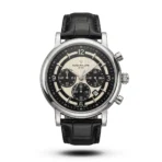 Patek Philippe Tri-Compax Chrono black Leather black dial Watch | AA Grade Inspired