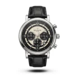 Patek Philippe Tri-Compax Chrono black Leather black dial Watch | AA Grade Inspired