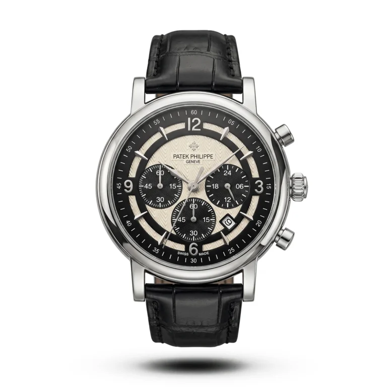 Patek Philippe Tri-Compax Chrono black Leather black dial Watch | AA Grade Inspired