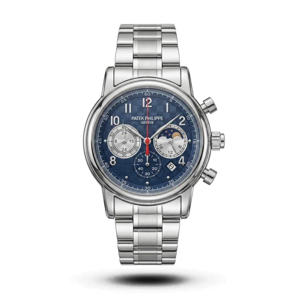 Patek Philippe Moon Phase Chrono blue dial Watch | AA Grade Inspired