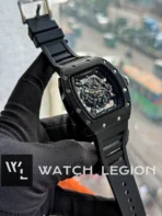 RM Bubba Watson Skeletonized Silicone Strap black case Watch | AA Grade Inspired