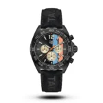 TAG Heuer Formula 1 Chronograph iconic dial black Suede Leather Watch | AA Grade Inspired
