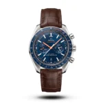 Omega Speedmaster Racing Chrono brown Leather blue dial Watch | AA Grade Inspired