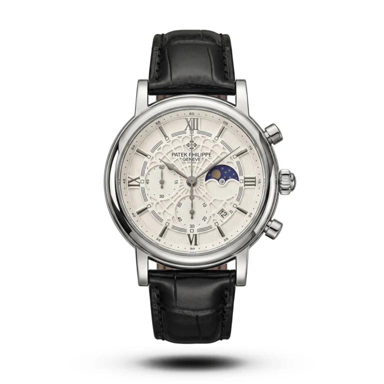 Patek Philippe spider dial black Leather white dial Watch | AA Grade Inspired