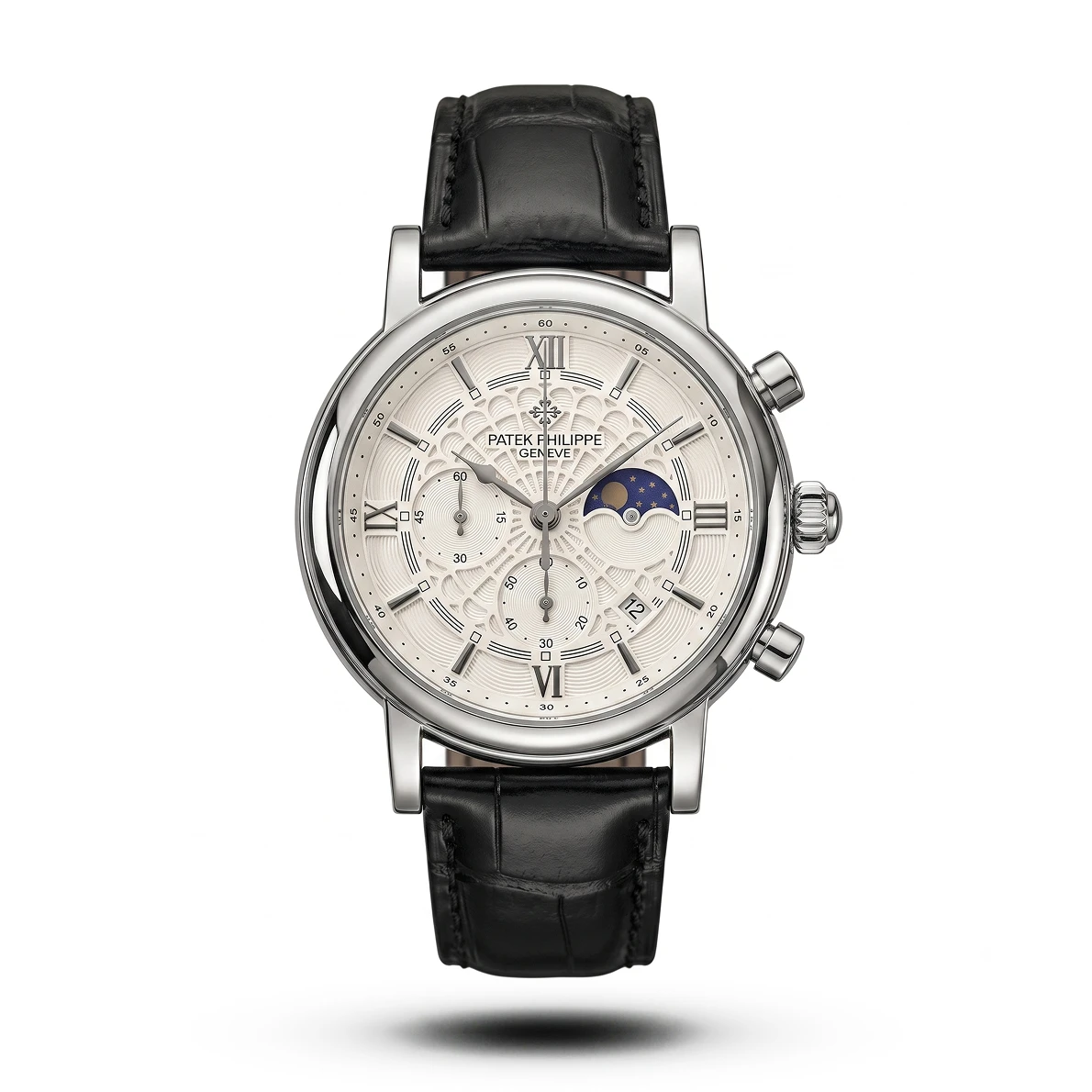product-bbad2d0c-5c98-47cb-a2c1-ec33e2ff6c0f.webp Patek Philippe spider dial black Leather white dial Watch | AA Grade Inspired