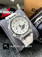 G-Shock GA-2100 Transparent Case white Strap white dial Watch | AA Grade Inspired