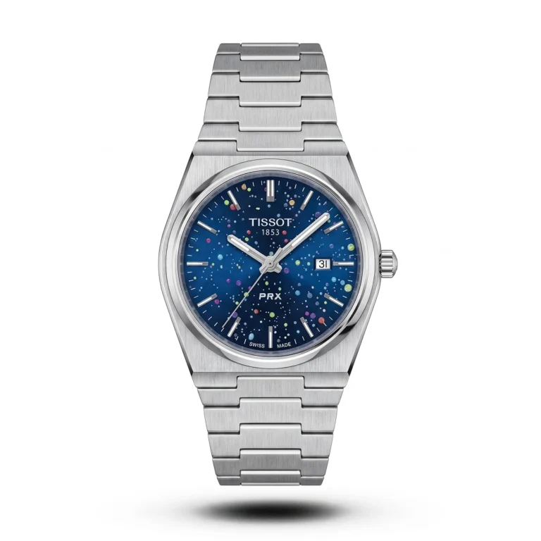 Tissot PRX Custom Splatter blue Dial Steel Watch | AA Grade Inspired