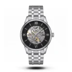 Tissot Chemin des Tourelles Skeleton Steel black dial Watch