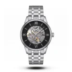 Tissot Chemin des Tourelles Skeleton Steel black dial Watch