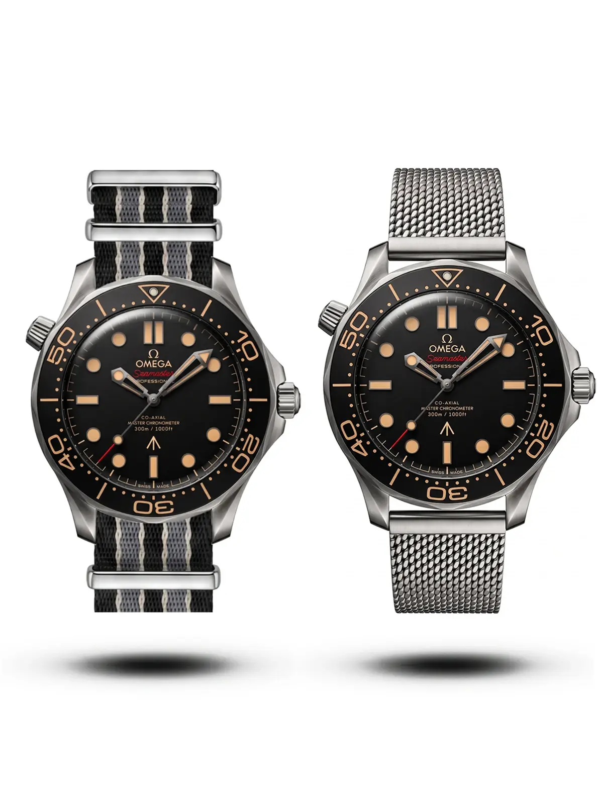 product-d85c519d-77fe-47cc-801b-57474db41778 Omega 007 Jmaes Bond Edition Mesh Strap black dial Watch free nato strap - Image 1
