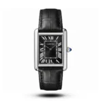 Cartier Tank Must Black Strap Black dial Men's Watch | AA Grade Inspired
