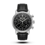 Patek Philippe Arabic Day-Date Chronograph black Strap black dial Watch | AA Grade Inspired
