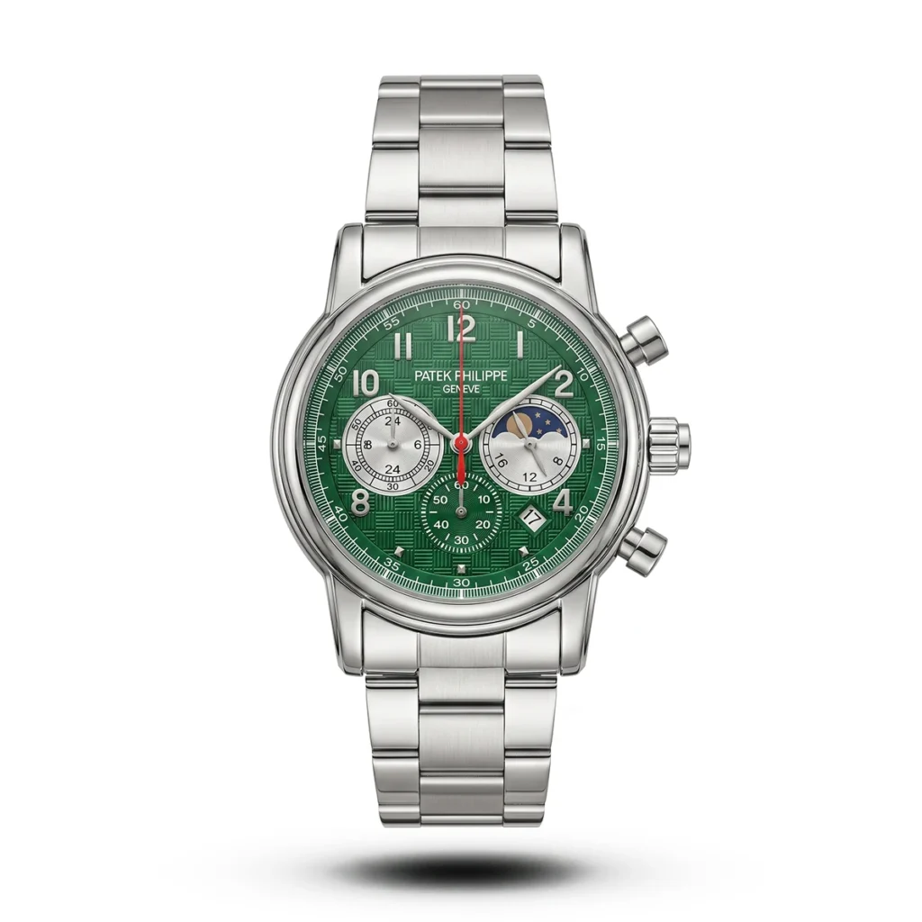 Patek Philippe Moon Phase Chrono green dial Watch | AA Grade Inspired
