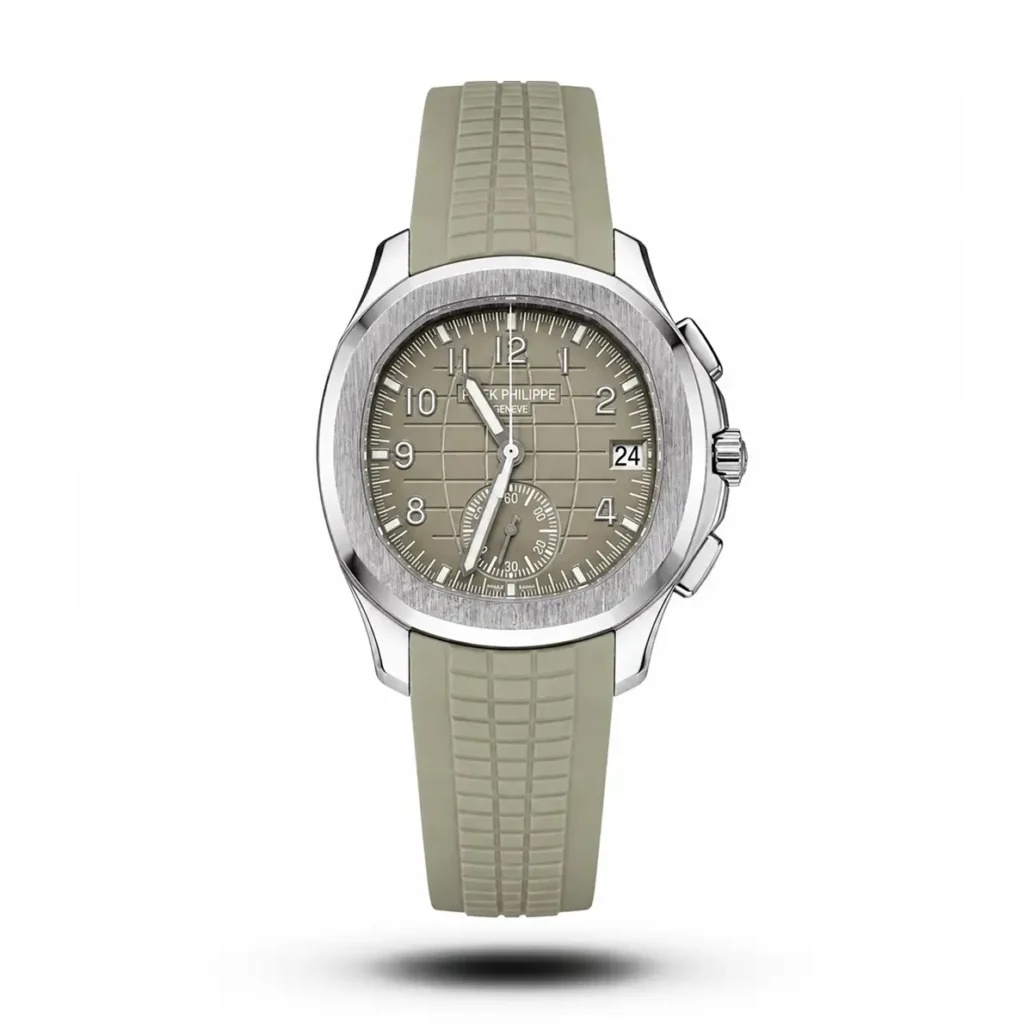 Patek Philippe Aquanaut Chrono grey Rubber Strap Watch | AA Grade Inspired