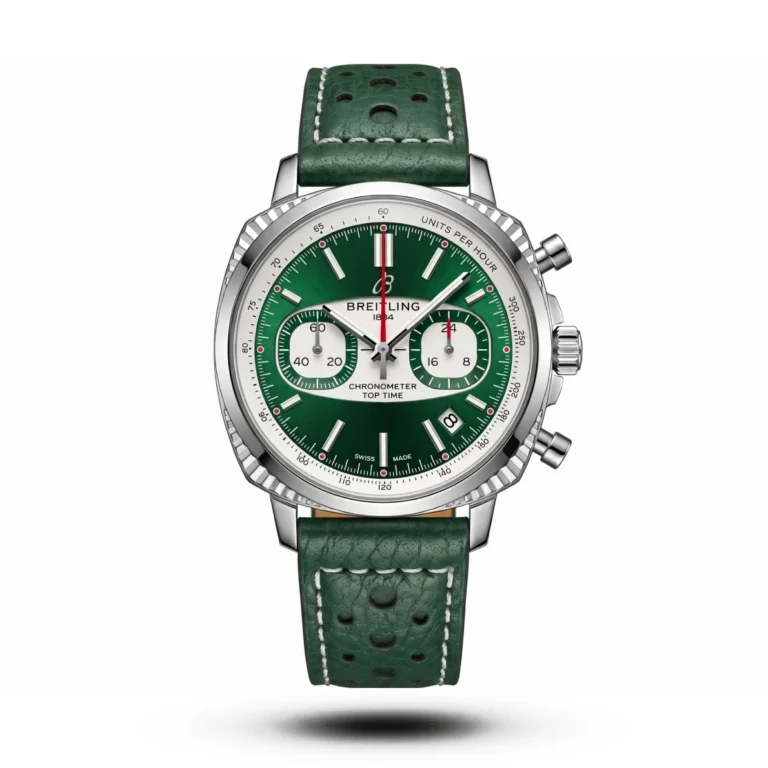 Breitling Top Time Zorro Perforated green Strap green dial Watch | AA Grade Inspired