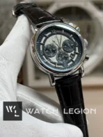 Patek Philippe Tri-Compax Chrono black Leather black dial Watch | AA Grade Inspired